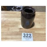Old brown jam, jar, stoneware crock