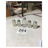 Lot of Vintage Glass Salt & Pepper Shakers