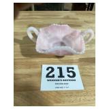 Pink Butterfly glass Candy dish