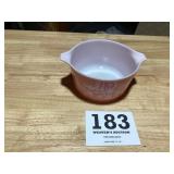 Vintage pink Pyrex, serving dish