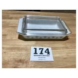 Vintage Pyrexx, serving dish, white color with