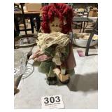 Raggedy Ann Maid Wood doll