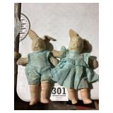 Antique Rabbit doll Couple