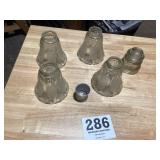 Four old glass, light shades, Bloomsburg, PA