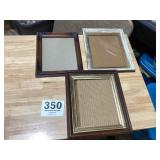 Lots of three old antique wooden pitcher frames