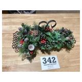 Vintage Christmas decoration, candle holder made