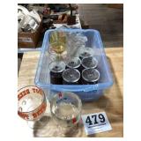 Lot of assorted glasses