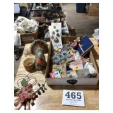 Assorted lot- hardware, buttons, decorations &