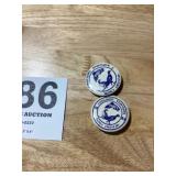 Consolidated Sportsman buttons from 1980ï¿½s