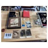 Miscellaneous lot of items, real photo,