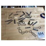 Large lot of old advertising beer bottle openers