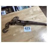 Old heavy duty chain binder, called safety,