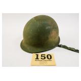 VIETNAM ERA US M1 HELMET WITH LINER