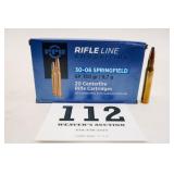 PPU 30-06 SPRINGFIELD SP 150 GR 1 BOX(20 RNDS)
