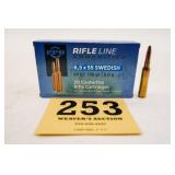 PPU 6.5X55 SWEDISH 139GR SP BT 1 BOX(20 RNDS)