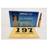 PPU 6.5X55 SWEDISH 139GR SP BT 1 BOX(20 RNDS)