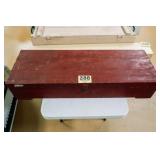 RED WOODEN RIFLE CRATE