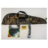 SOFT RIFLE CASE, TARGETS, AND SLING
