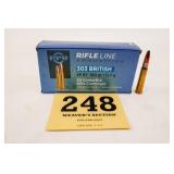 PPU 303 BRITISH SP BT 180GR 1 BOX(20 RNDS)