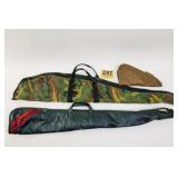 2 RIFLE CASES AND 1 HANDGUN CASE