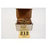 BOX OF 100RDS(APPROX) OF 243WIN RELOADED AMMO