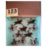 Cast British soldiers on horses