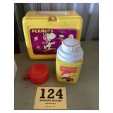 Charlie Brown peanuts plastic lunchbox with