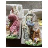 PRepairing for spring rabbit figurines
