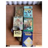 Cub Scout belt, books and Boy Scout books