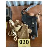 Two shoulder holsters