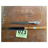 Flint and Androck knives