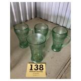 Coca-Cola glass mugs