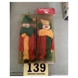 Porcelain clown dolls