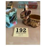 Rabbit and fishing planters