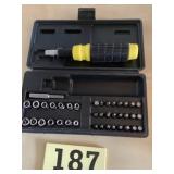 Multitool screwdriver, and socket set