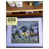 Jerome Bettis framed and autographed photo