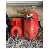 Gas cans lot
