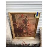 Large floral painting