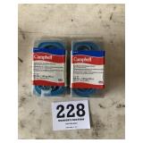 Two cam buckle tiedown straps