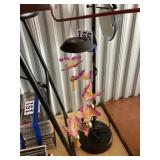 Butterfly wind chimes. Lamp not included.