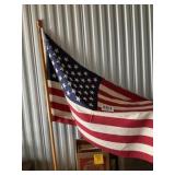 American flag on Pole