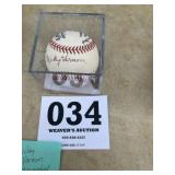 Nikki Vernon autographed baseball