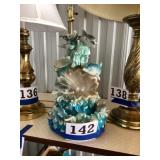 Dolphin spinning, light up music box