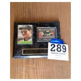 Dale Earnhardt cards on plaque