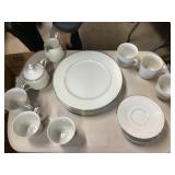 Four Crown China White dinner set