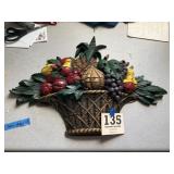 Fruit cornucopia wall hang 1965