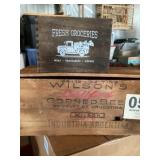 Advertising wooden boxes