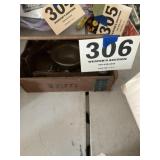 Whiffï¿½s cigar box with contents