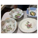 Bowls and meat plate