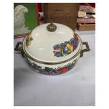 Cornucopia soup pot/terrene, fruit motive